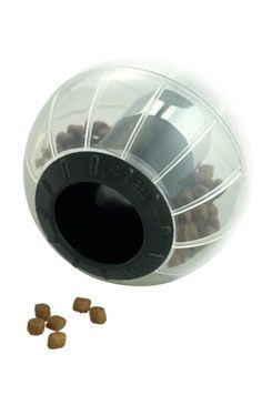 Hračka kočka CATRINE Catmosphere treat ball černá 9,5 cm
