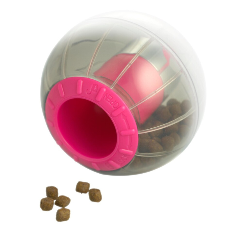 Hračka kočka CATRINE Catmosphere treat ball červená 9,5 cm