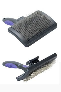 Kartáč na srst samočistící hrubý L