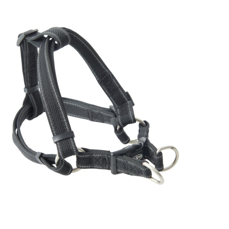 Postroj BUSTER Airmesh reflexní M, 25mm černý