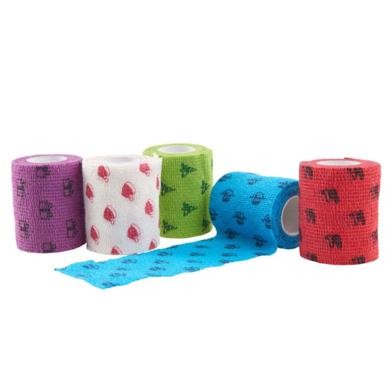 KRUUSE Obinadlo elast. Fun-Flex 10cmx4,5m, Christmas mix 10ks