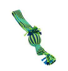 Hračka pes BUSTER Přetahovadlo s balonkem mod/zel 44cm 44 cm