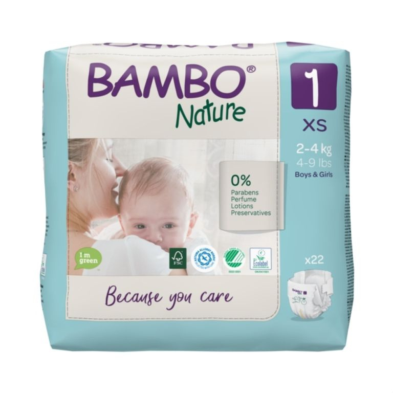 Abena Bambo Nature 1 XS 2-4kg (22ks)