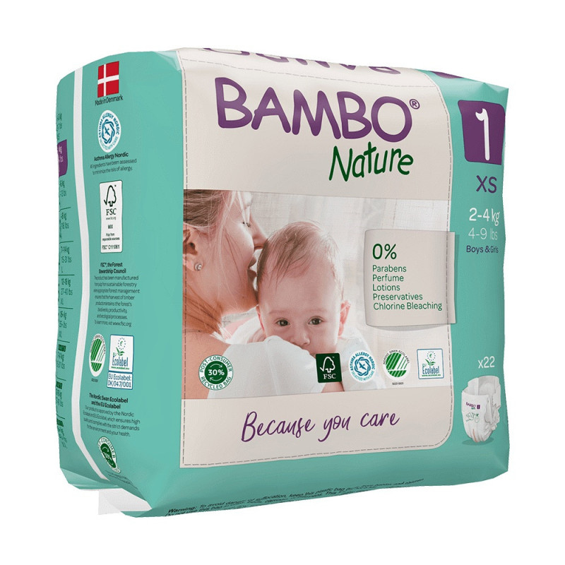 Abena Bambo Nature 1 XS 2-4kg (22ks)