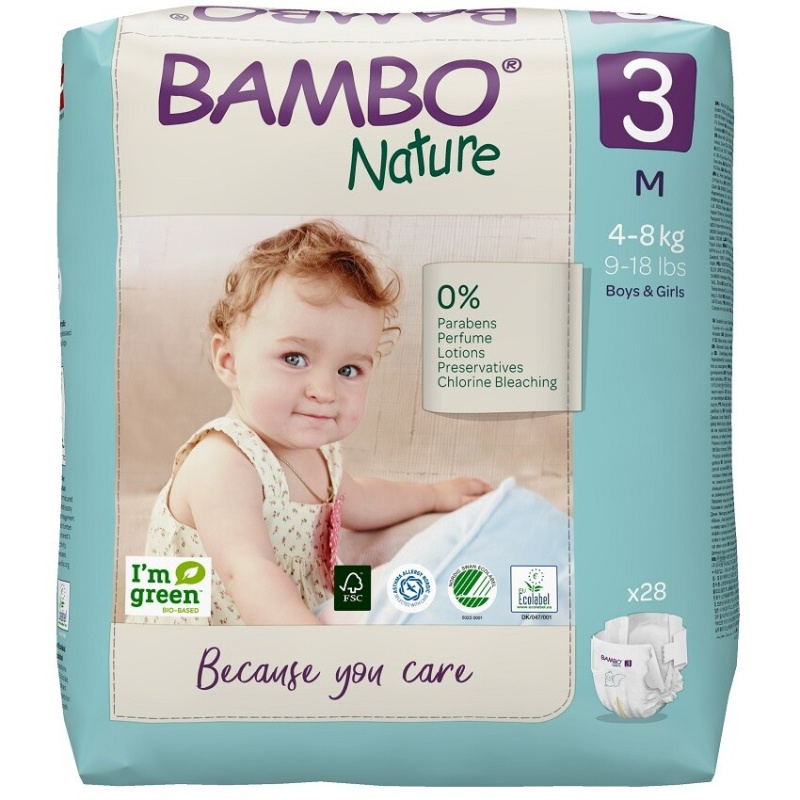 Abena Bambo Nature 3 M pro 4-8kg (28ks)