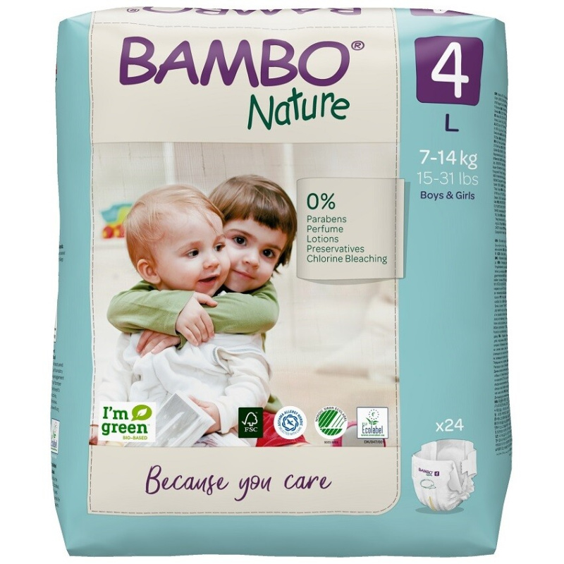 Abena Bambo Nature 4 L pro 7-14kg (24ks)