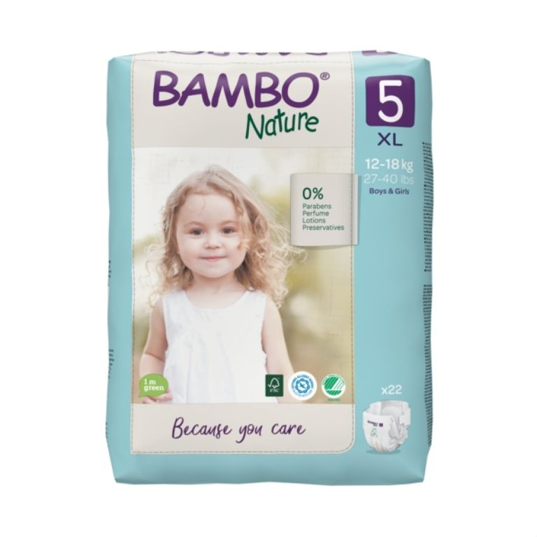 Abena Bambo Nature 5 XL pro 12-18kg (22ks)