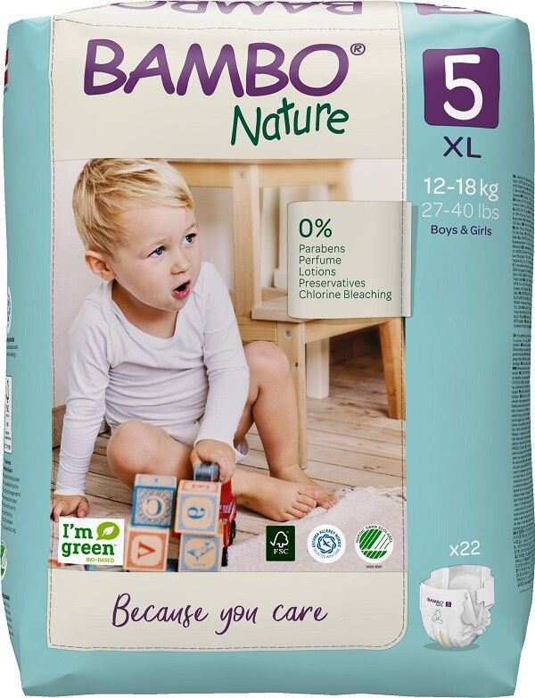 Abena Bambo Nature 5 XL pro 12-18kg (22ks)