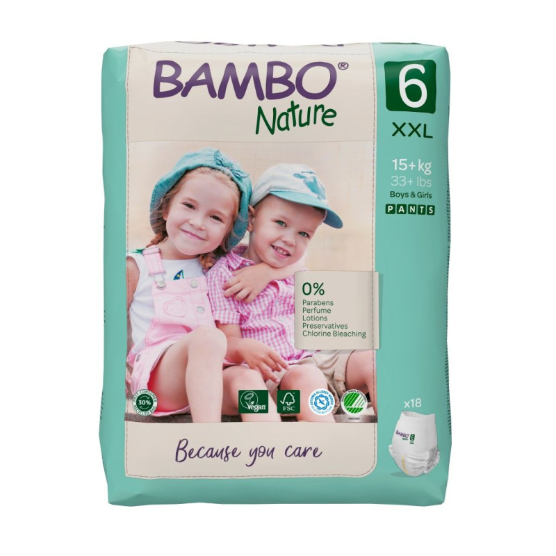 Abena Bambo Nature Pants  6 XXL pro 18+kg (18ks)