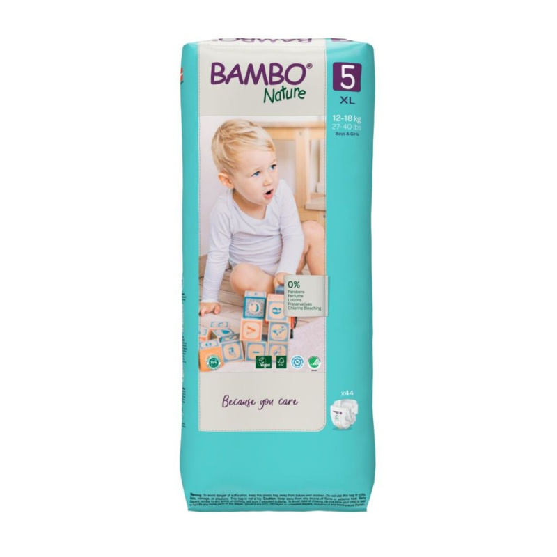 Abena Bambo Nature 5 XL pro 12-18kg (44ks)