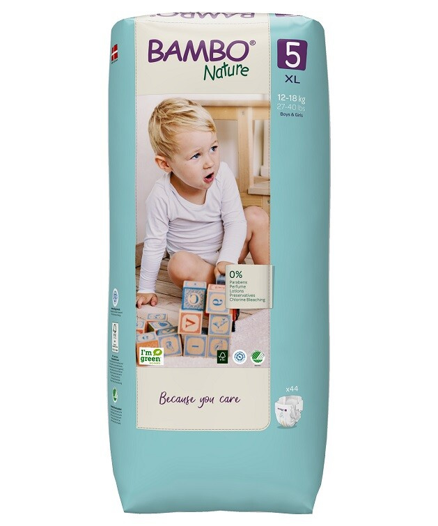 Abena Bambo Nature 5 XL pro 12-18kg (44ks)
