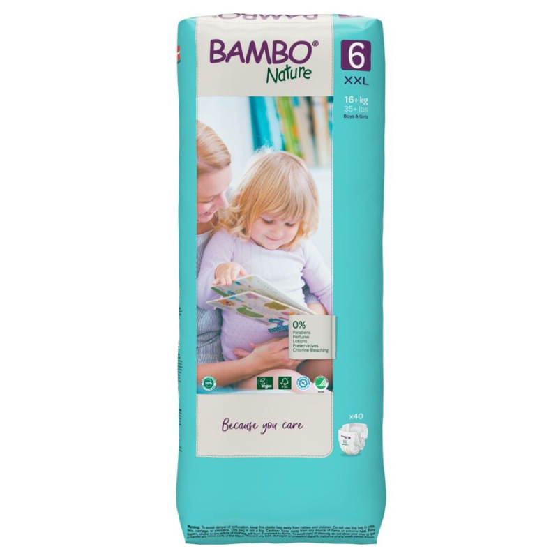 Abena Bambo Nature 6 XXL od 16kg (40ks)