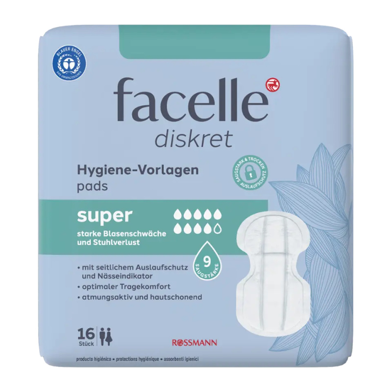 facelle Inkontinenční vložky Super savost 9 16 ks