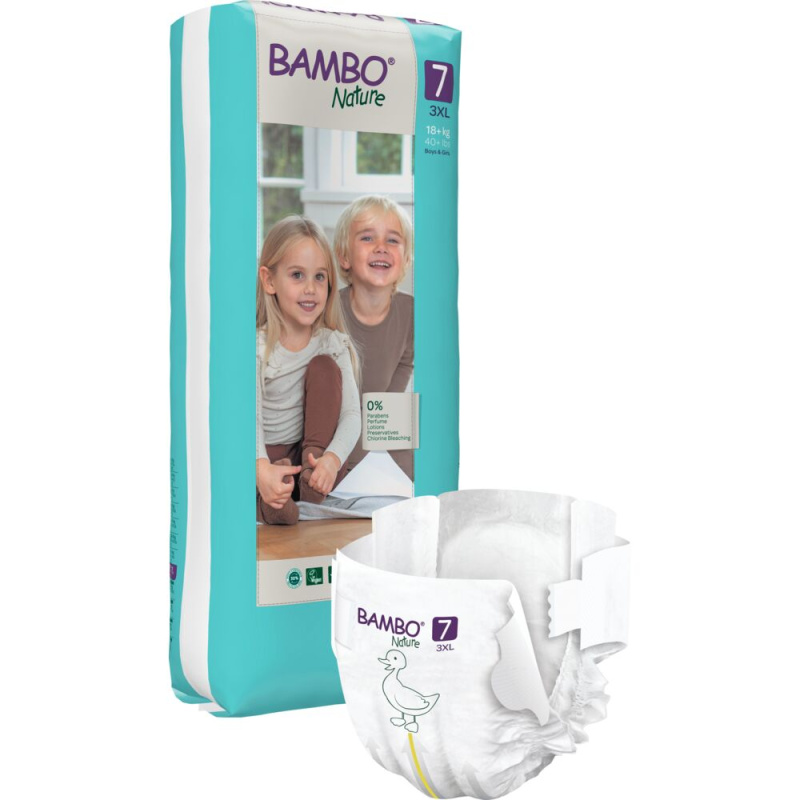 Bambo Nature 7 dět.plenkové kalhotky 18+ kg 40ks
