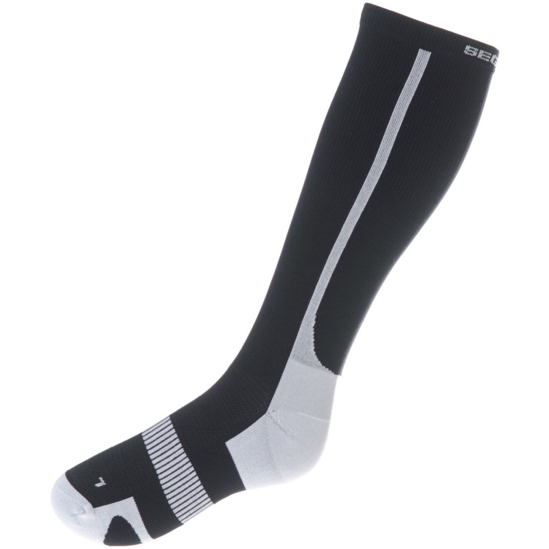 Seger Compression Comfort, běžecké ponožky, černé/bílé