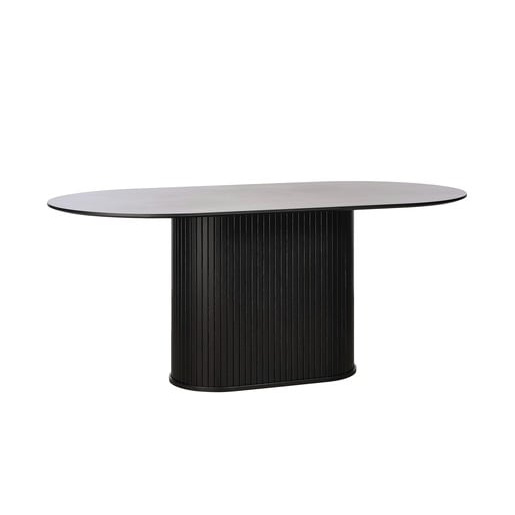 Unique-Furniture NOLA jídelní stůl unique furniture 95x180 cm černý dřevo 48304642