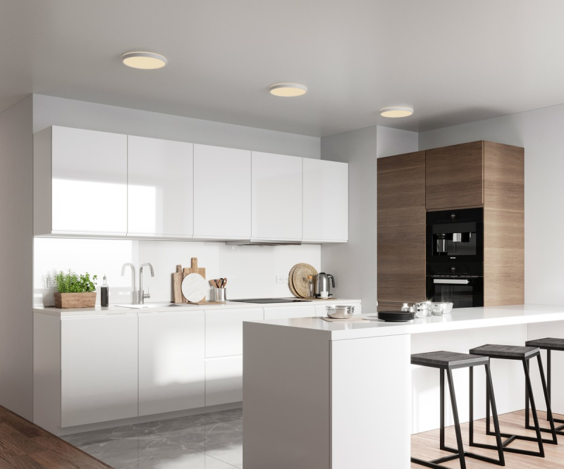 Stropní svítidlo Nordlux Oja ⌀42cm, DIM 3000K/4000K, IP20 Barva: Bílá
