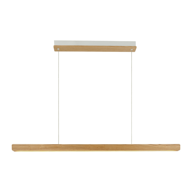 Nordlux Dřevěné LED závěsné svítidlo Ilgas, d.115cm, 3000K