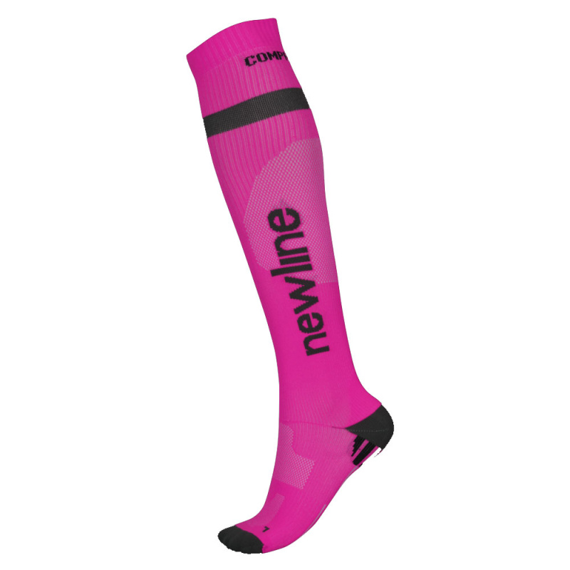 Kompresní běžecké podkolenky Newline Compression Sock 90941 růžová XXL (47-50)