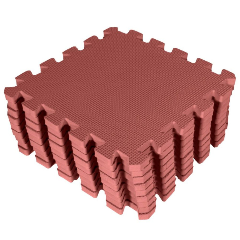 Baby Dan hrací podložka puzzle Warm Rose 90x90 cm