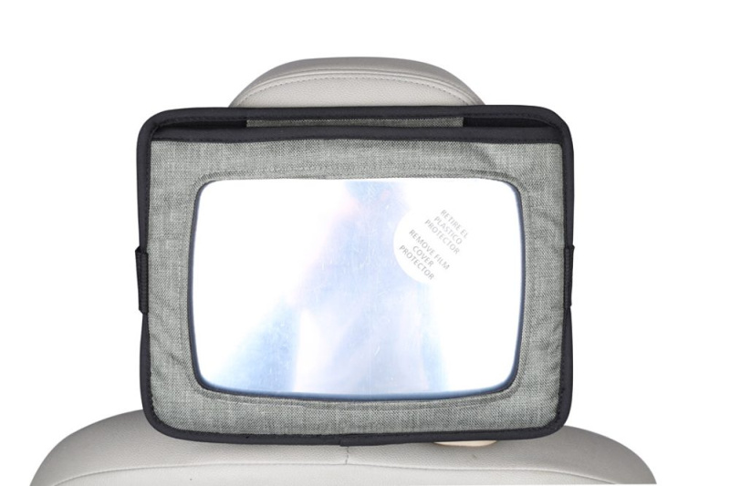 BabyDan Držák tabletu a baby zrcadlo do auta, Lux Grey