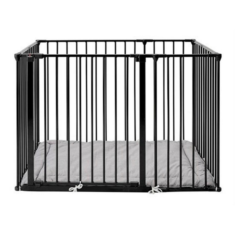 BabyDan Dětská ohrádka Supreme OLAF Rectangle černá s matrací
