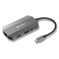 Sandberg Travel Dock 6v1 - dokovací stanice - USB-C