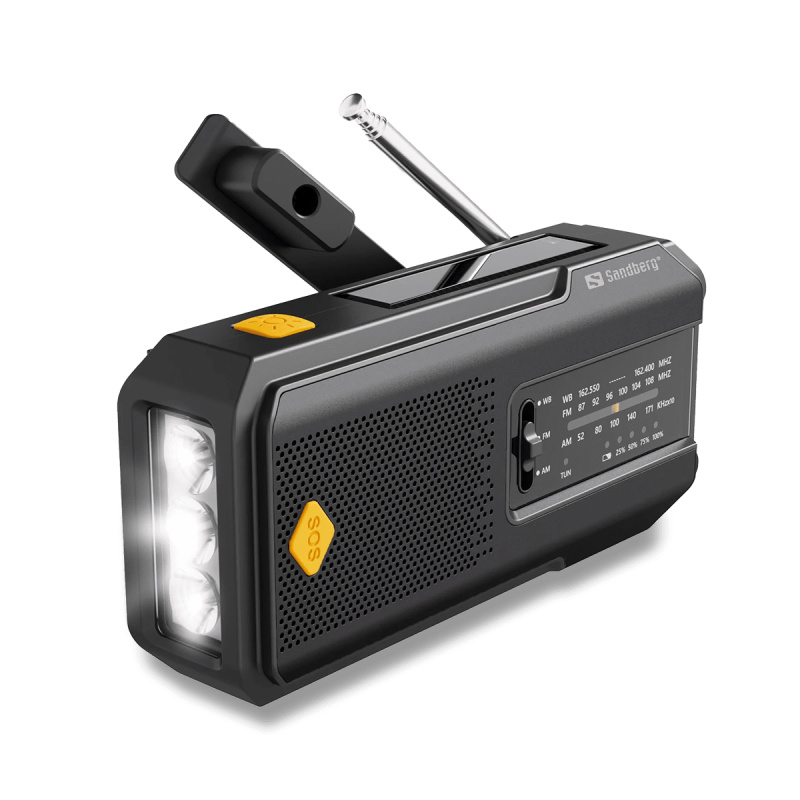 Sandberg Survivor Radio All-in-1 2000 - multifunkční rádio pro přežití
