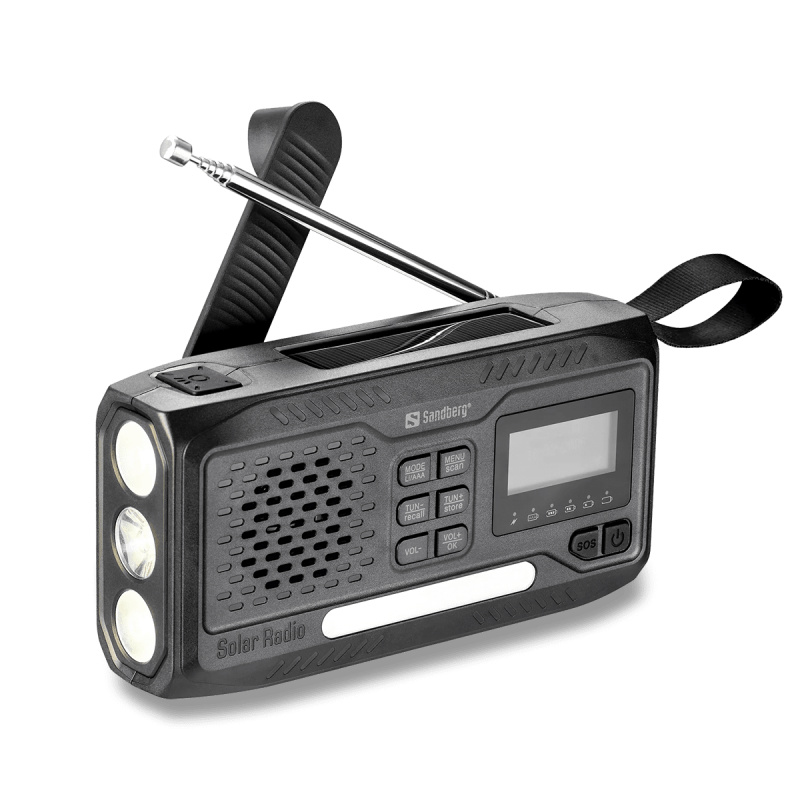 Sandberg Survivor Radio All-in-1 4500 - multifunkční rádio pro přežití