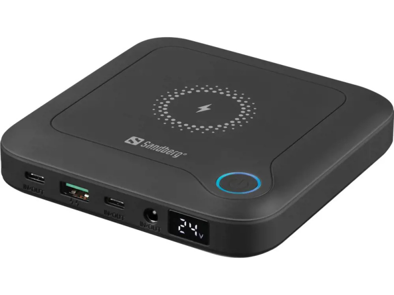 Sandberg All-in1 Laptop Powerbank 25000, černý