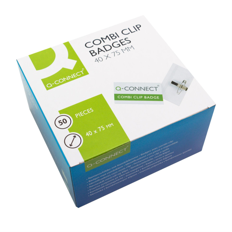 Visačka Q-Connect combi klip, 50 ks