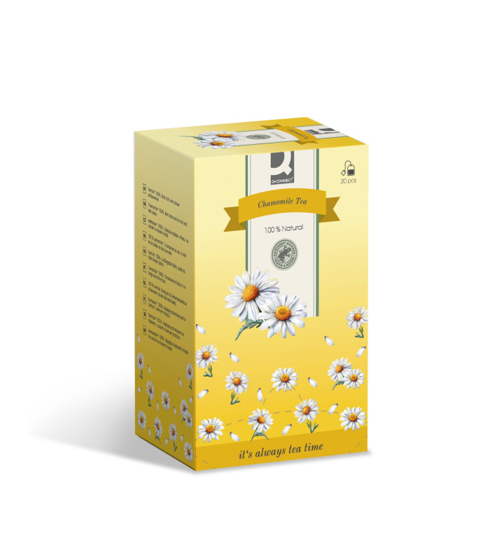 Bylinný čaj Q-Connect - heřmánkový, 20x 1,5 g, 30 g