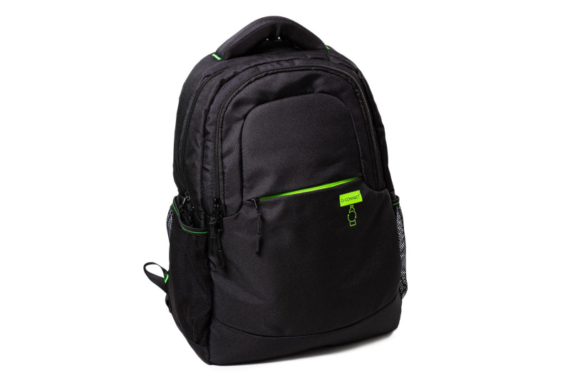Batoh na notebook Q-Connect - recyklovatelný, černý