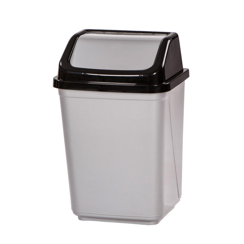 Odpadkový koš Q-Connect - 5 l, stříbrný