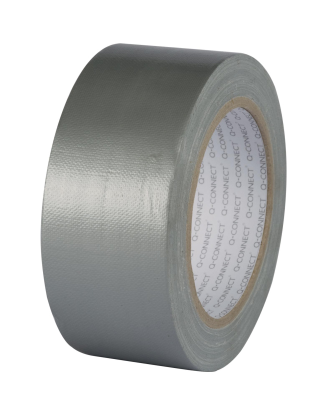 Lepicí páska Q-Connect - extra silná s tkaninou, 48 mm x 25 m, stříbrná