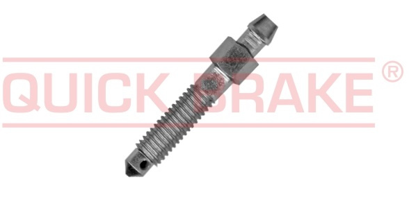 QUICK BRAKE Odvzdušňovací šroub M8x1.25, délka 49 mm, na brzdové vedení