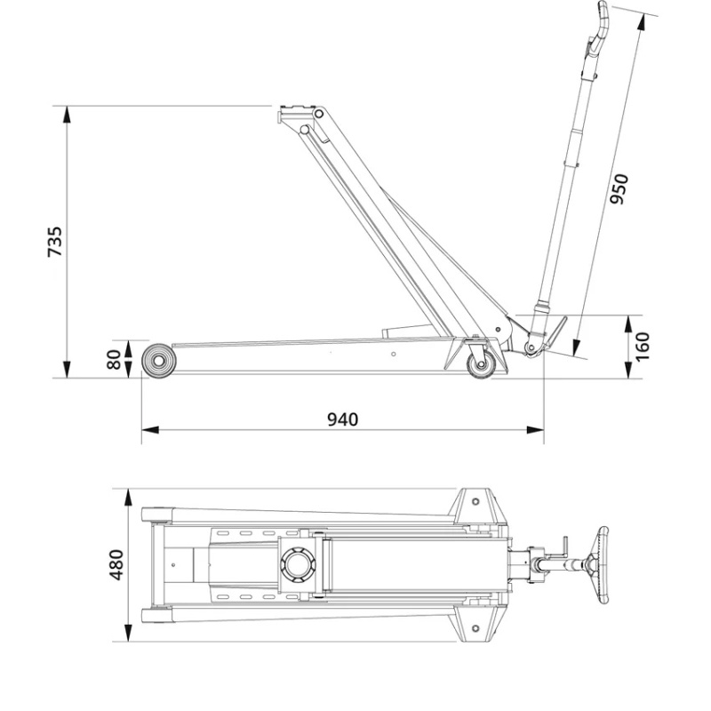 AC DK 13 HLQ Hydraulický zvedák