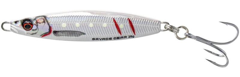 Savage gear pilkr psycho sprat sinking snowflake - 7,7 cm 28 g