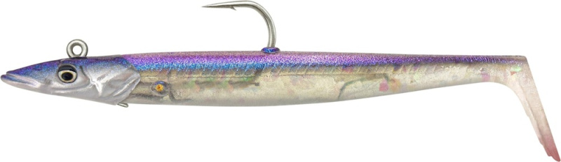 Savage gear gumová nástraha sandeel v2 sinking blue sandeel - 15,5 cm 46 g