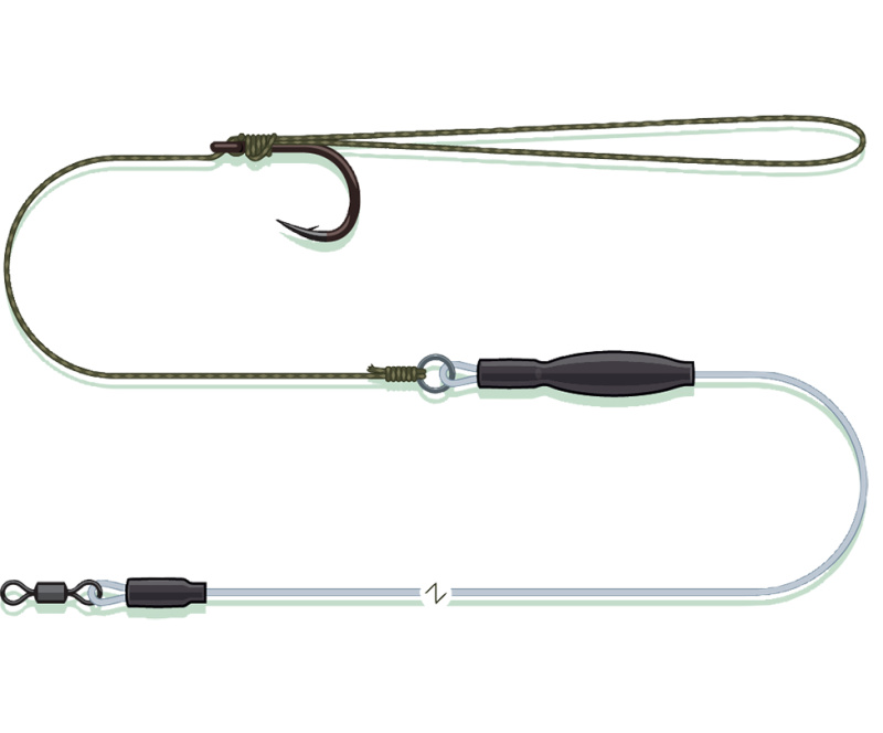 Madcat návazec pop up pellet rig sinking - 0,95 mm - 65 cm 2/0