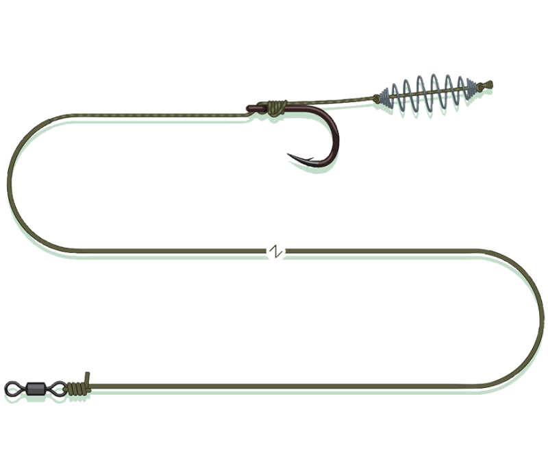 Madcat návazec pellet paste rig sinking - 0,90-1,35 mm - 70 cm 3/0