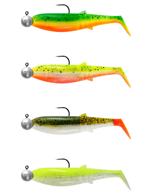 Savage gear gumová nástraha cannibal shad darkwater mix 4+4 - 12,5 cm 20 g 12,5 g #5/0