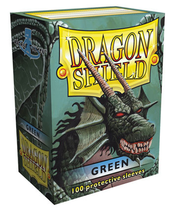 Obaly na karty Dragon Shield 63,5 x 88 mm - leské barevné, barva zelená
