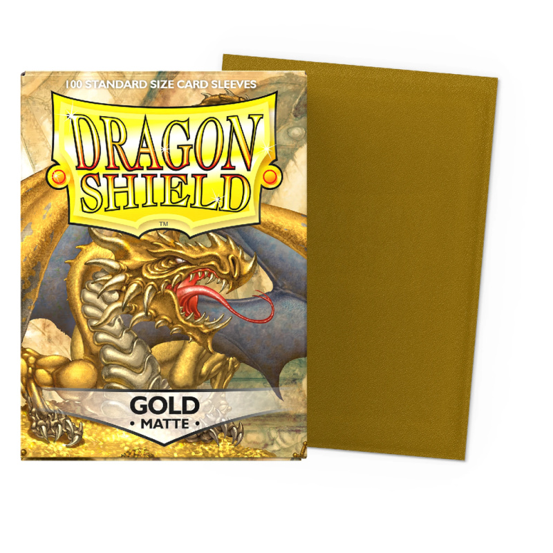 Obaly na karty Dragon Shield Protector - Matte Gold - 100ks