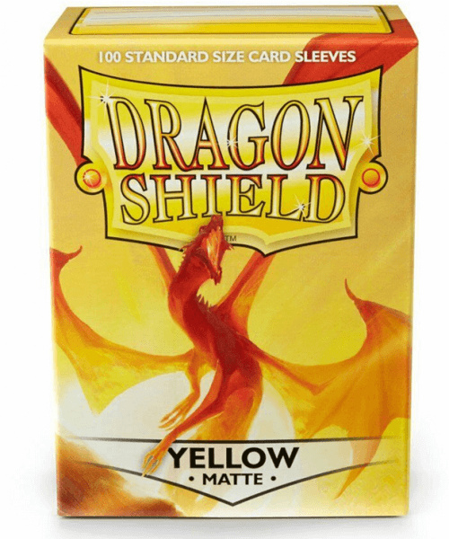 Obaly na karty Dragon Shield Protector - Matte Yellow - 100 ks