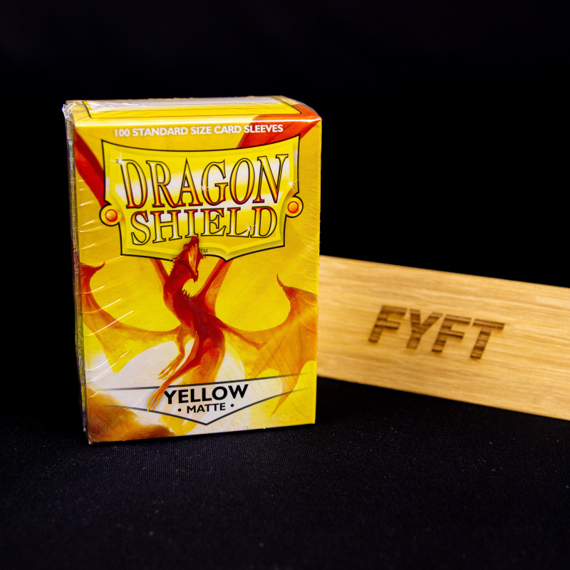 Obaly na karty Dragon Shield Protector - Matte Yellow - 100 ks