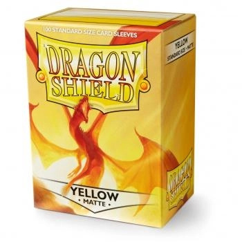 Obaly na karty Dragon Shield Protector - Matte Yellow - 100 ks