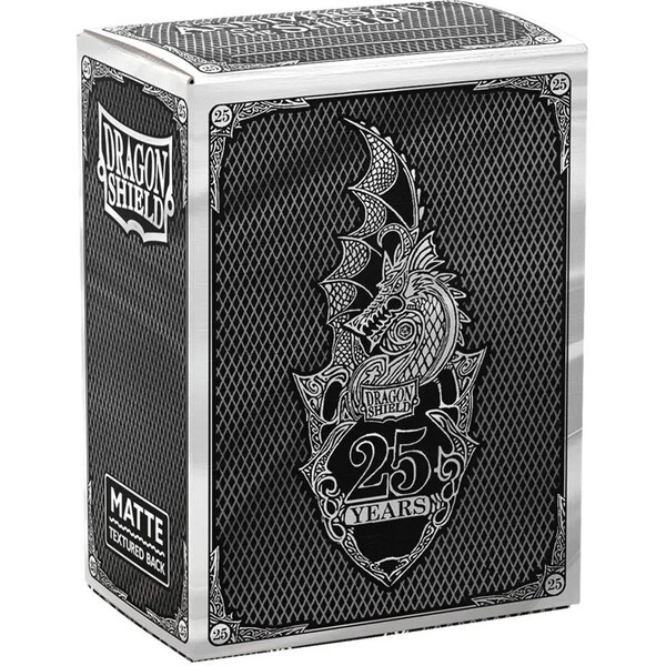 Dragon Shield -25th Anniversary Sleeves Limited Ed. Černá/stříbrná
