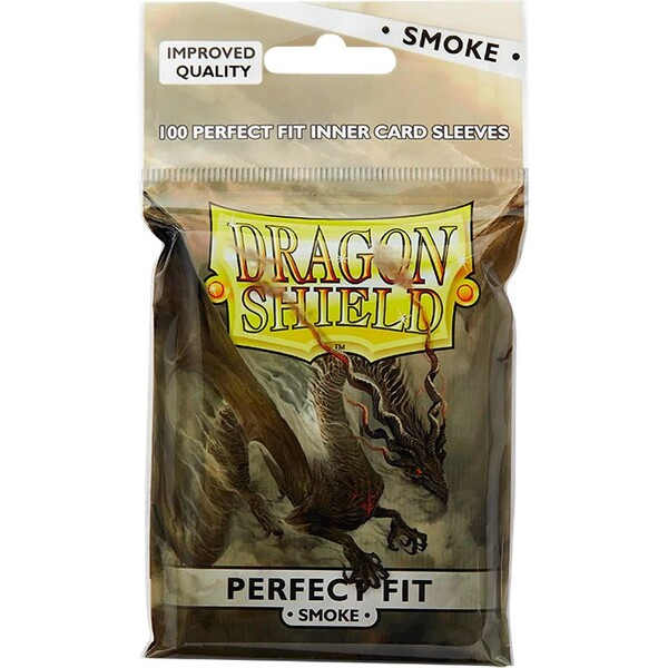 Dragon Shield Standard Perfect Fit Sleeves Smoke (100 obalů)