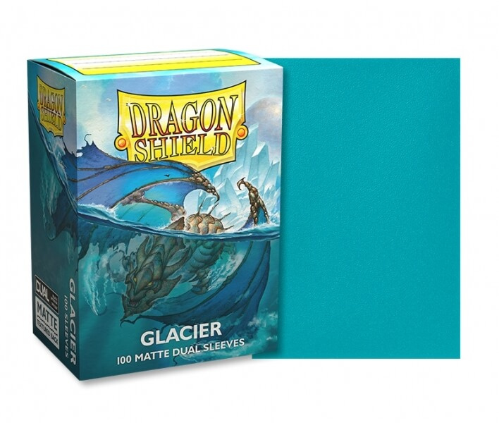 Obaly na karty Dragon Shield 63 x 88 mm - Matte Dual Sleeves (barevné), barva Glacier